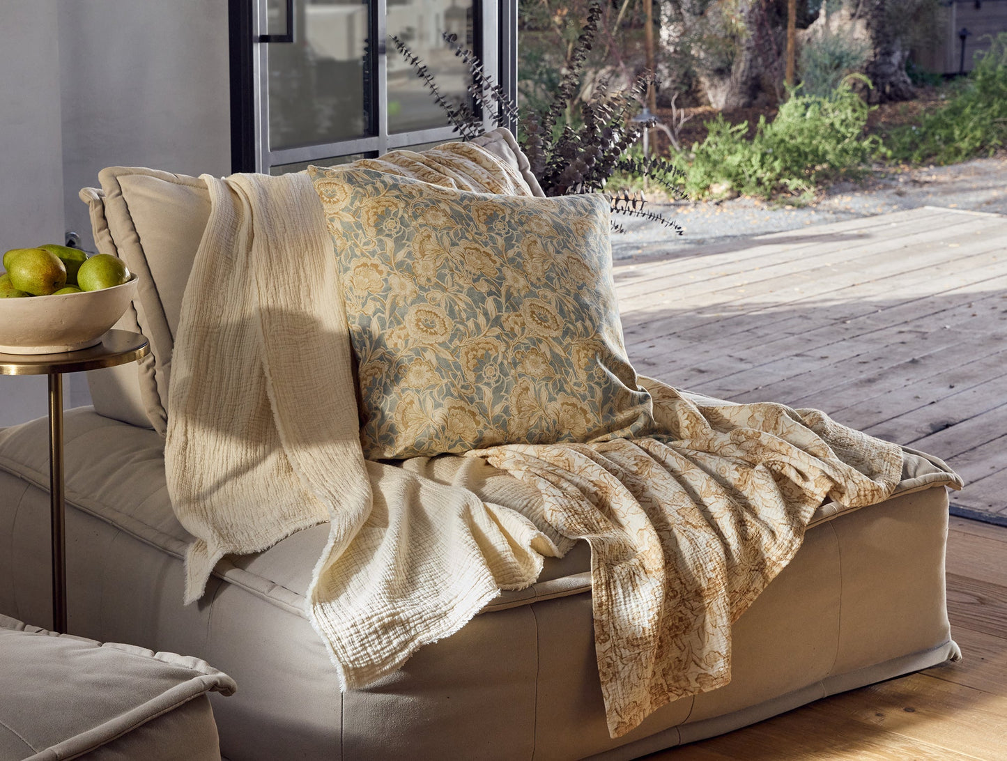 Coperta con stampa matelassé organica Balboa