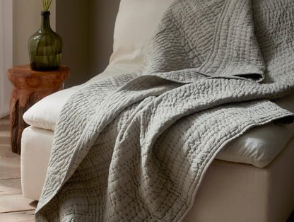 Coperta biologica cucita a mano con canale - Rinnovata