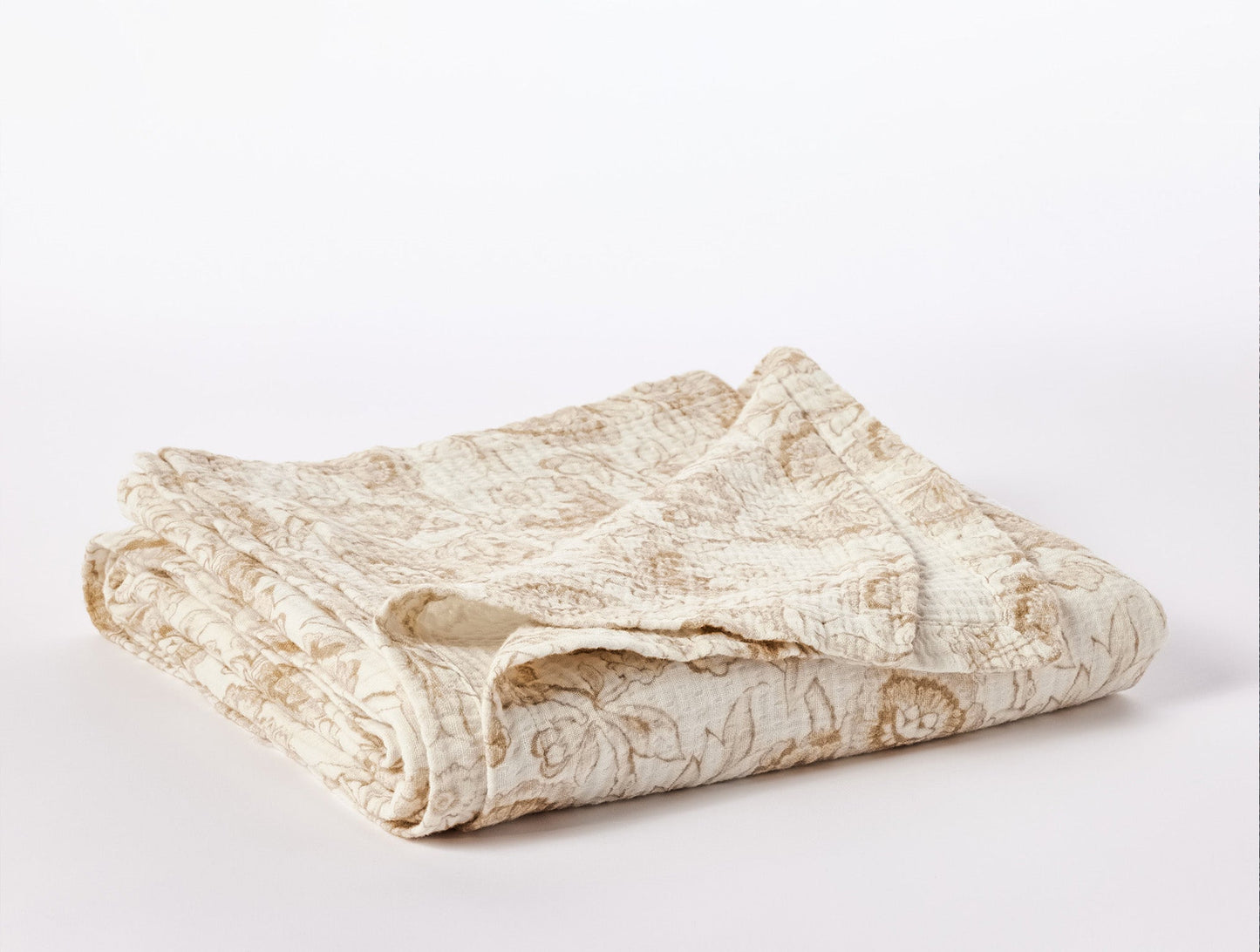 Coperta stampata matelassé biologica Balboa - Rinnovata
