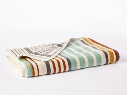 Asciugamano da spiaggia biologico Dawn Stripe - Rinnovato