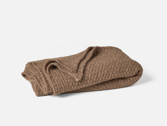 Coperta in maglia di cotone e alpaca Cordillera