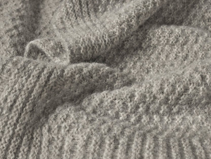 Coperta in maglia di cotone e alpaca Cordillera