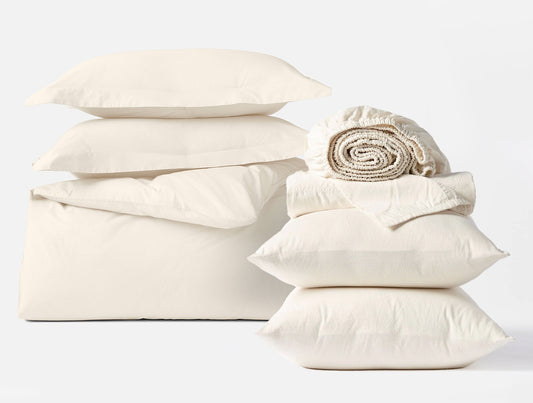 Completo letto in raso biologico classico