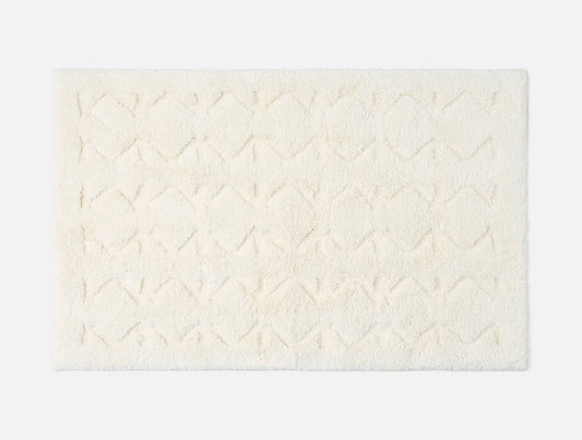 Tappeto da bagno organico Diamond Shag