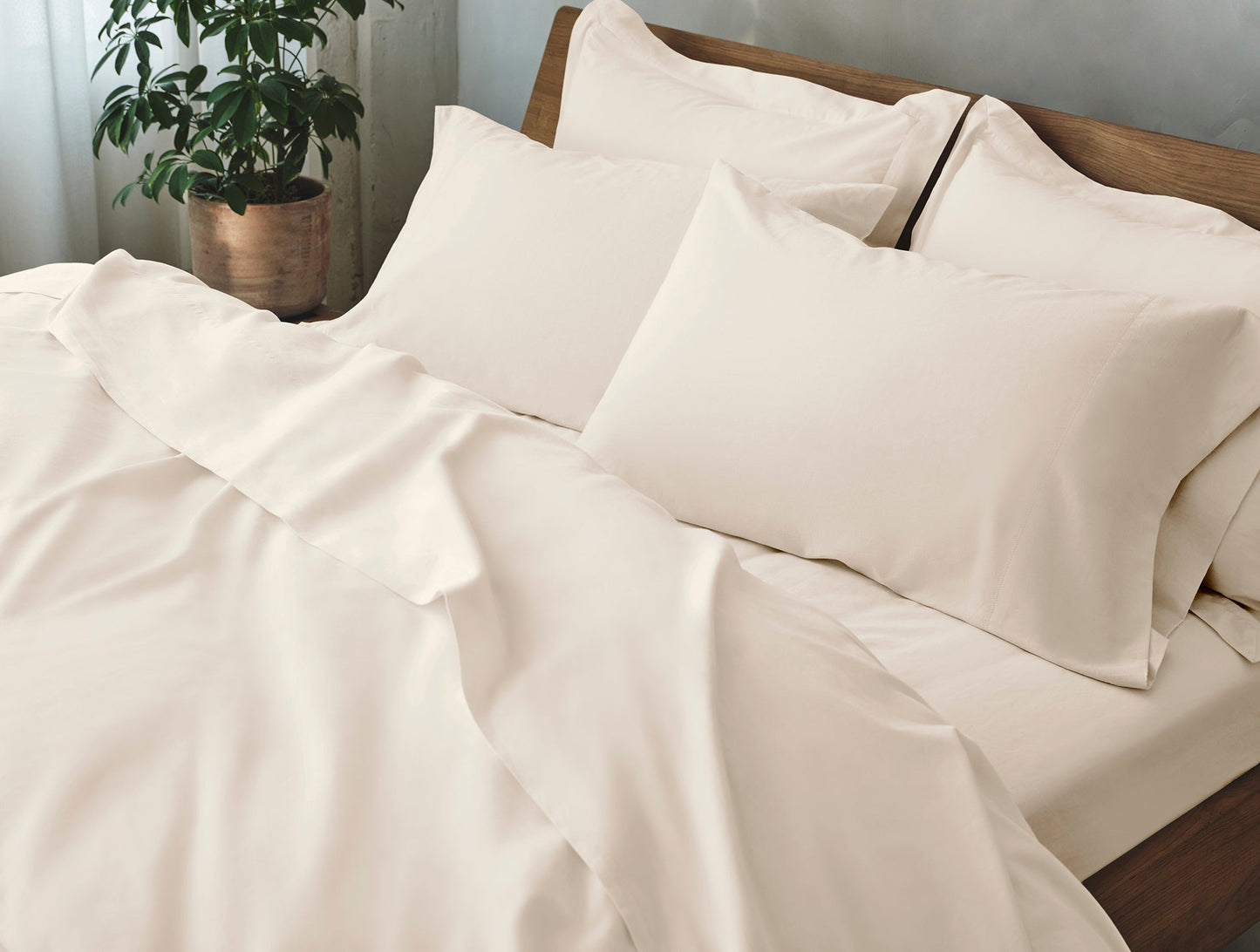 Set di lenzuola in raso organico Cloud Soft
