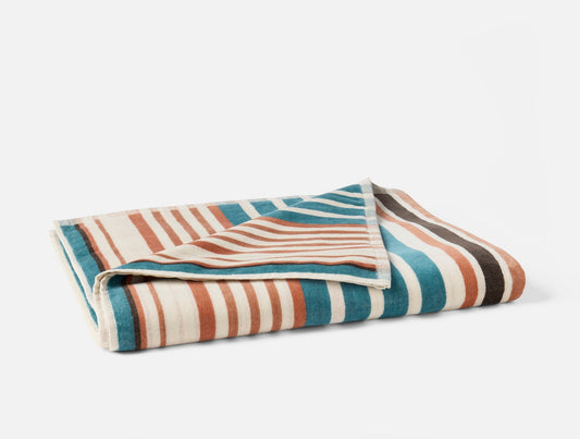 Asciugamano da spiaggia biologico Dawn Stripe