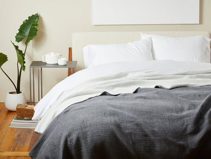 Coperta in cotone biologico e accogliente 